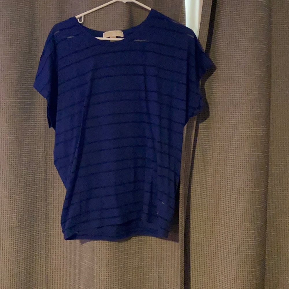 Michael kors navy blue shirt